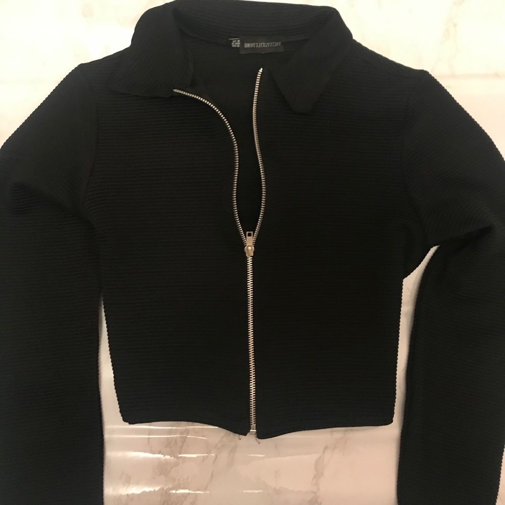 Pretty little thing cropped jacket